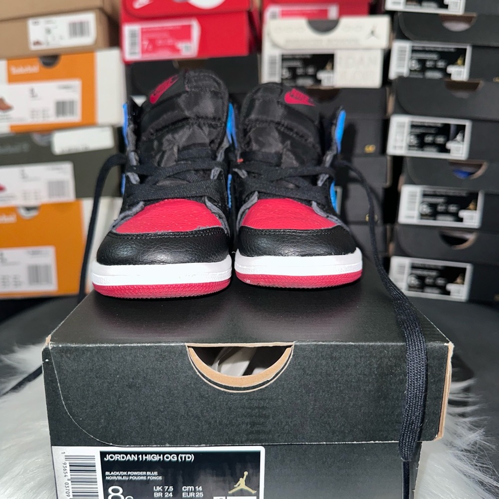 Jordan Kids Sneakers - Black, Red, and Blue